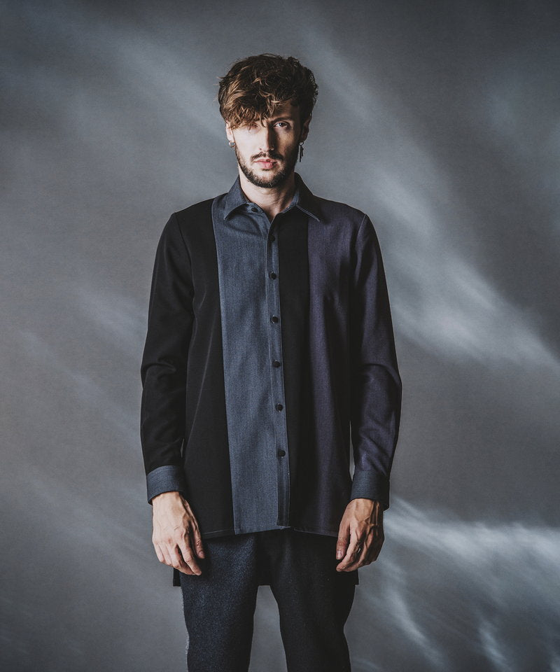 カラーブロッキングロングSH