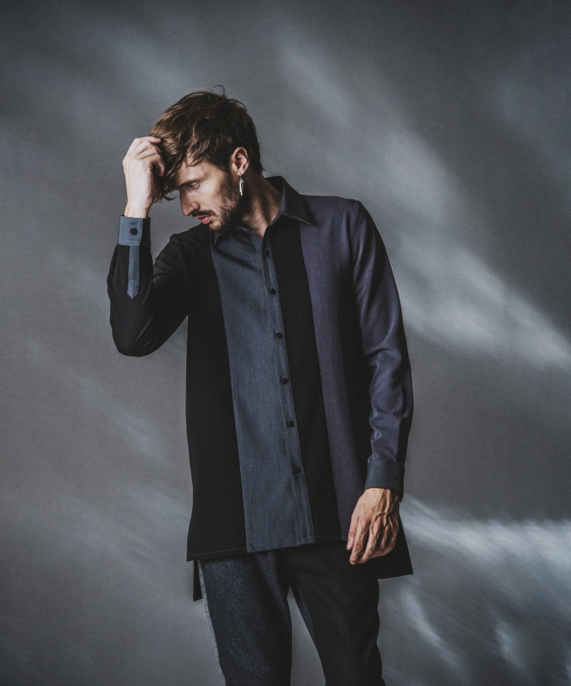 カラーブロッキングロングSH