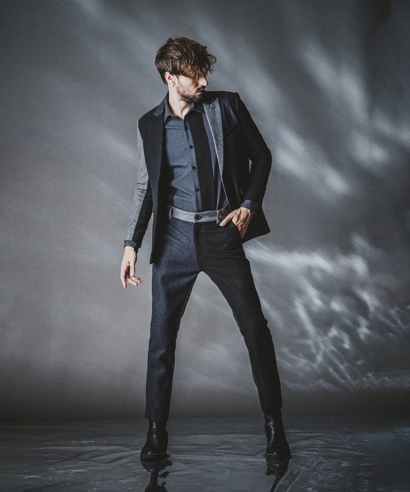 カラーブロッキングロングSH