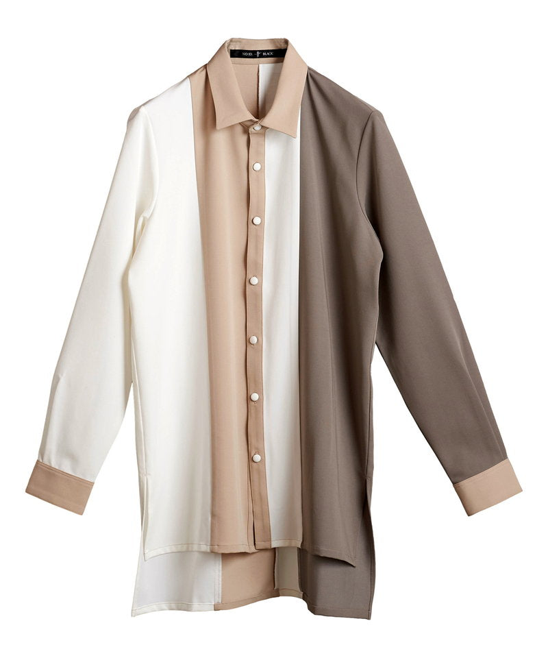 カラーブロッキングロングSH