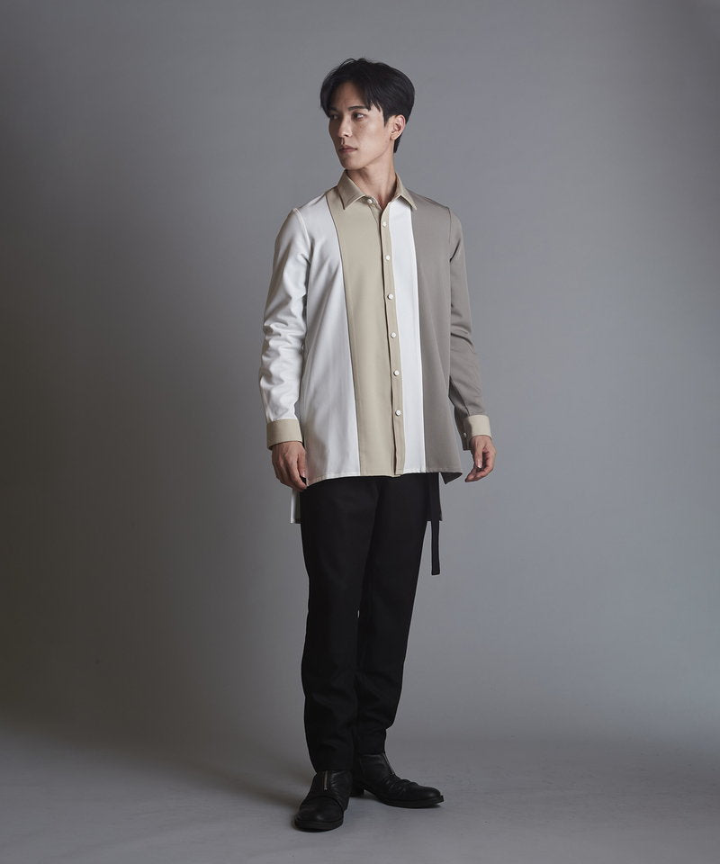 カラーブロッキングロングSH