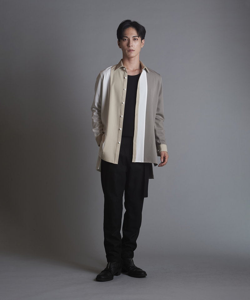 カラーブロッキングロングSH