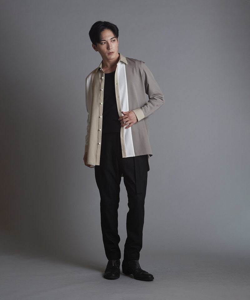 カラーブロッキングロングSH