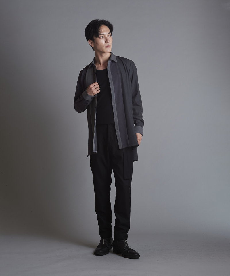 カラーブロッキングロングSH