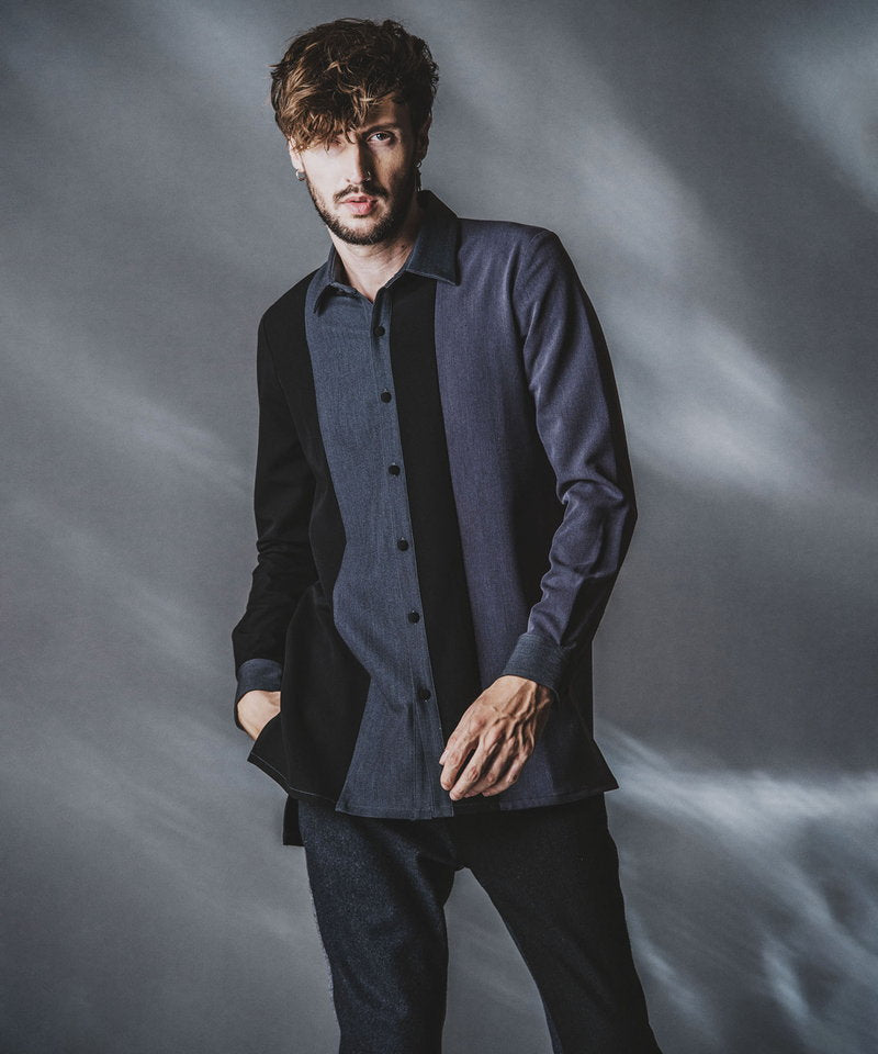 カラーブロッキングロングSH