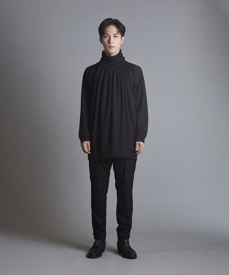 ランダムテレコタートルネックロンT