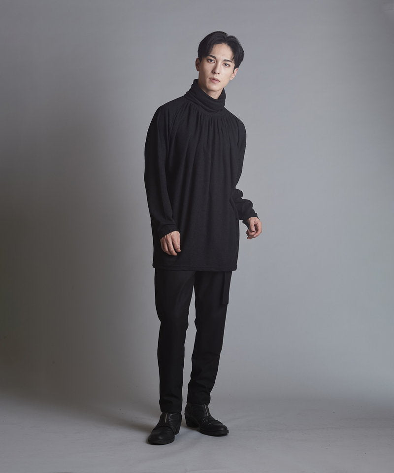 ランダムテレコタートルネックロンT