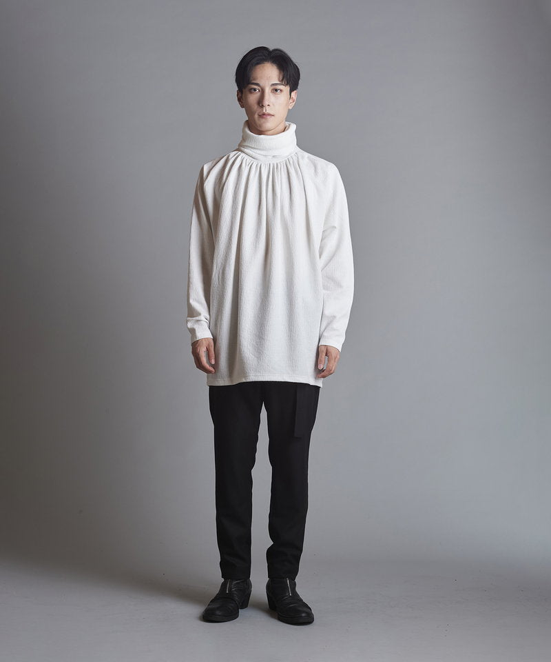 ランダムテレコタートルネックロンT