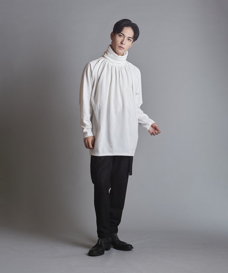 ランダムテレコタートルネックロンT