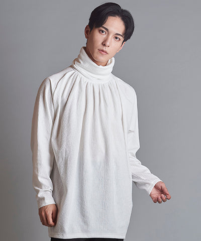 ランダムテレコタートルネックロンT