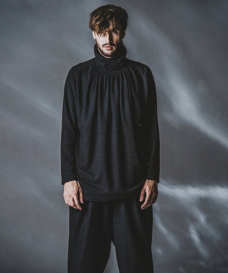 ランダムテレコタートルネックロンT