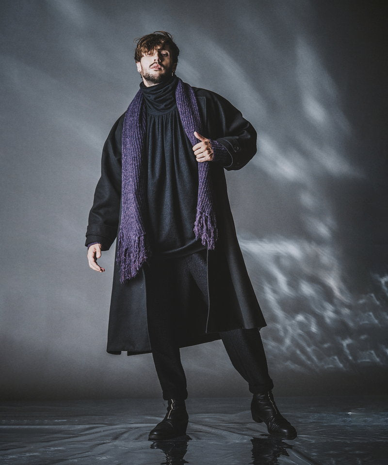 ランダムテレコタートルネックロンT