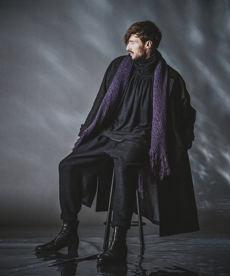 ランダムテレコタートルネックロンT