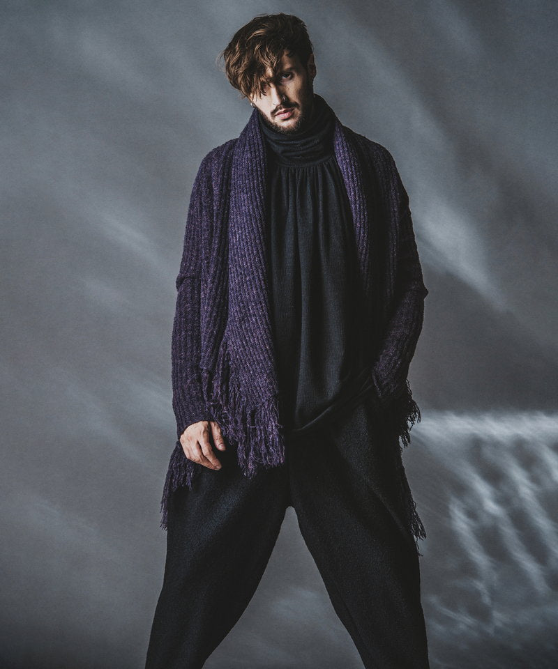 ランダムテレコタートルネックロンT