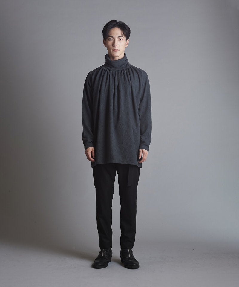 ランダムテレコタートルネックロンT