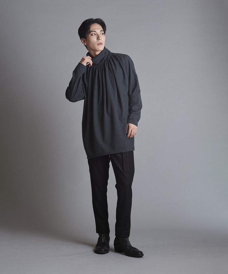 ランダムテレコタートルネックロンT