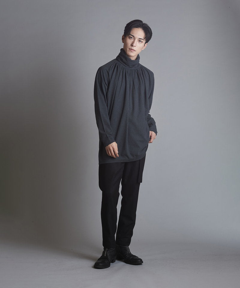 ランダムテレコタートルネックロンT