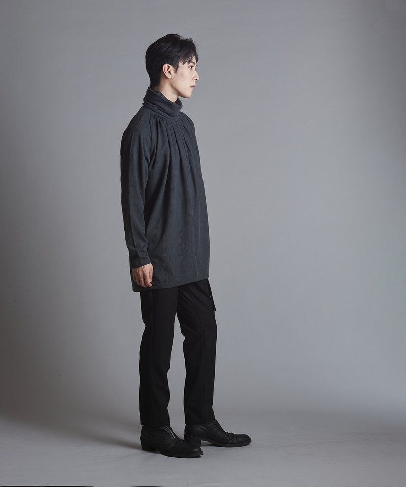 ランダムテレコタートルネックロンT