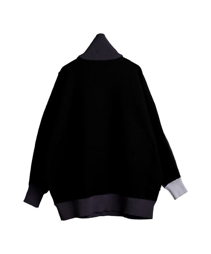 レイヤードドルマンスリーブニットPO