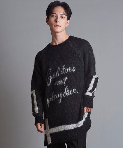 メッセージBIGプルオーバーニット