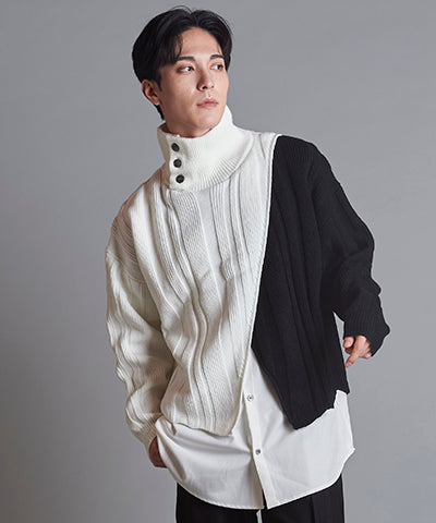 ドッキングニットタートルネックPO