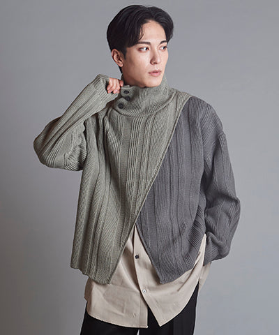 ドッキングニットタートルネックPO