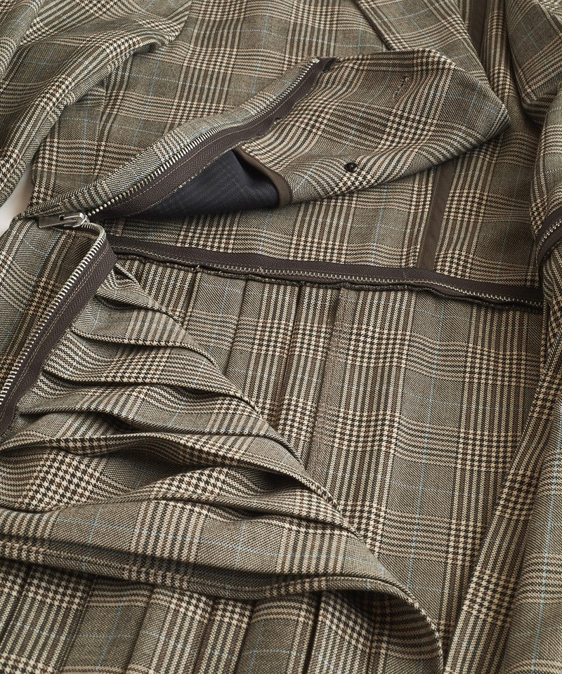 Separate pleated double-breasted jacket