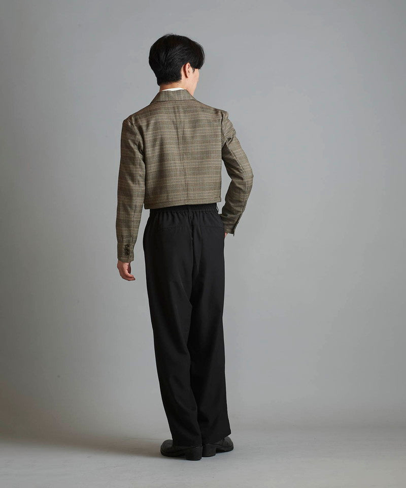 Separate pleated double-breasted jacket