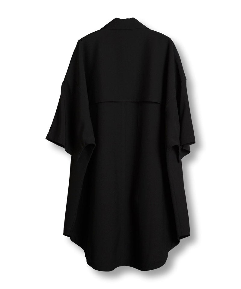 Dolman half sleeve trench poncho