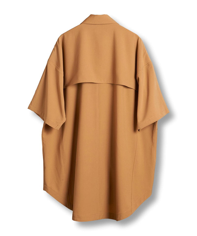 Dolman half sleeve trench poncho