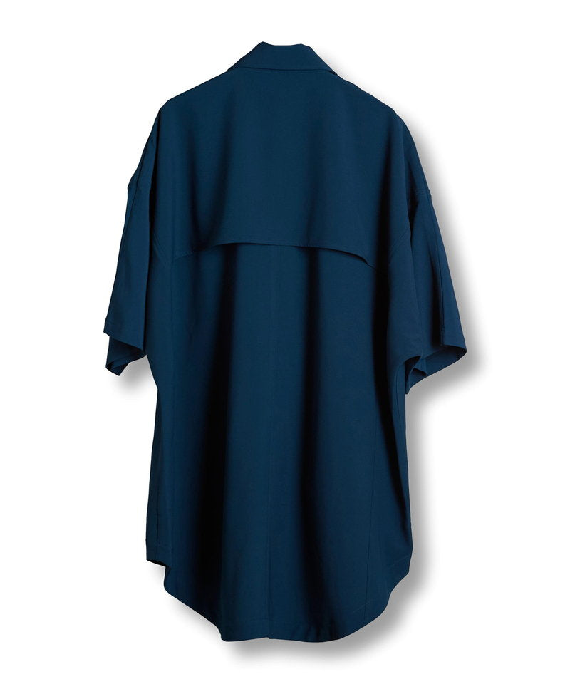 Dolman half sleeve trench poncho