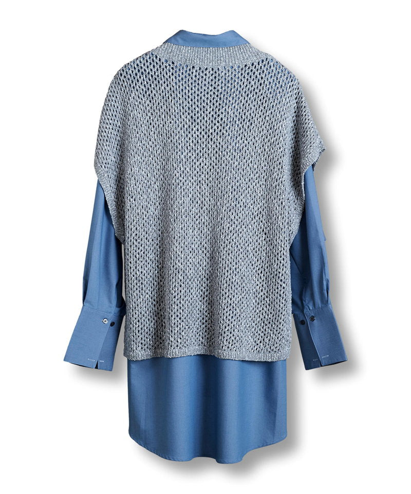 Layered sheer knit SH