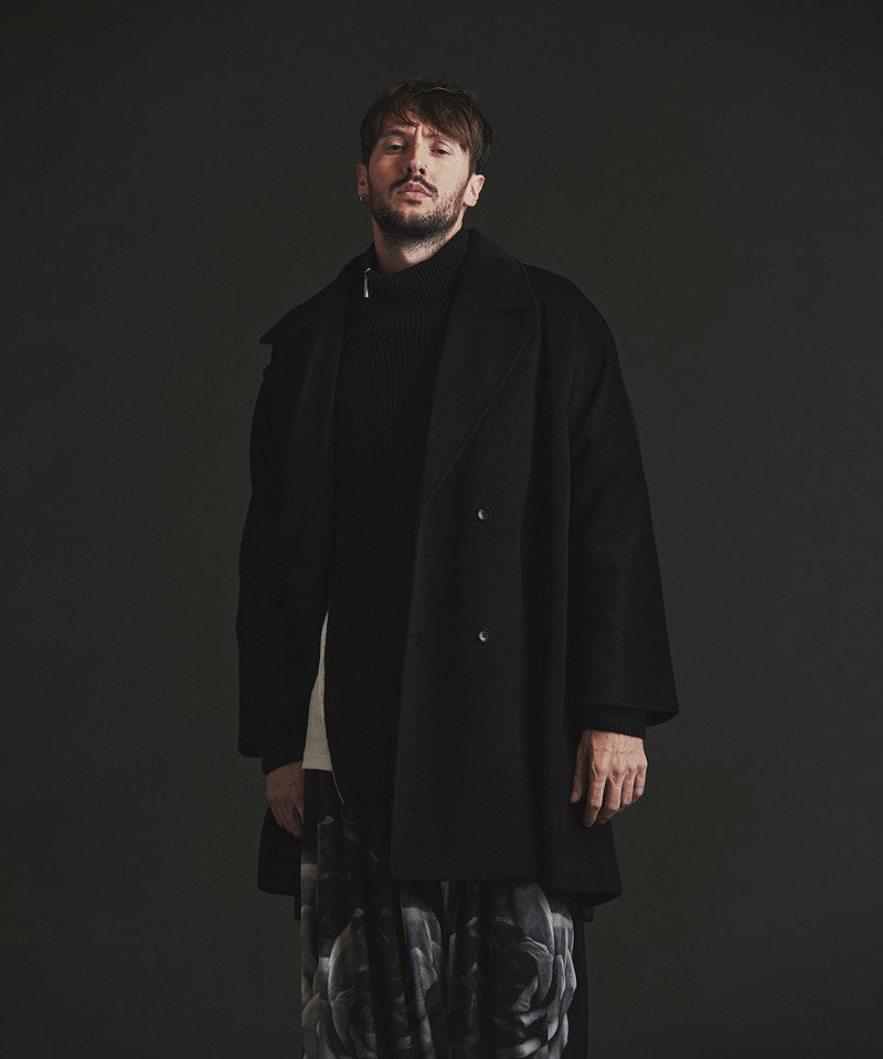 Double-breasted BIG poncho