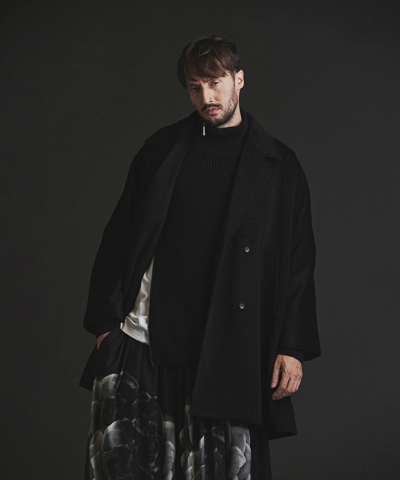 Double-breasted BIG poncho