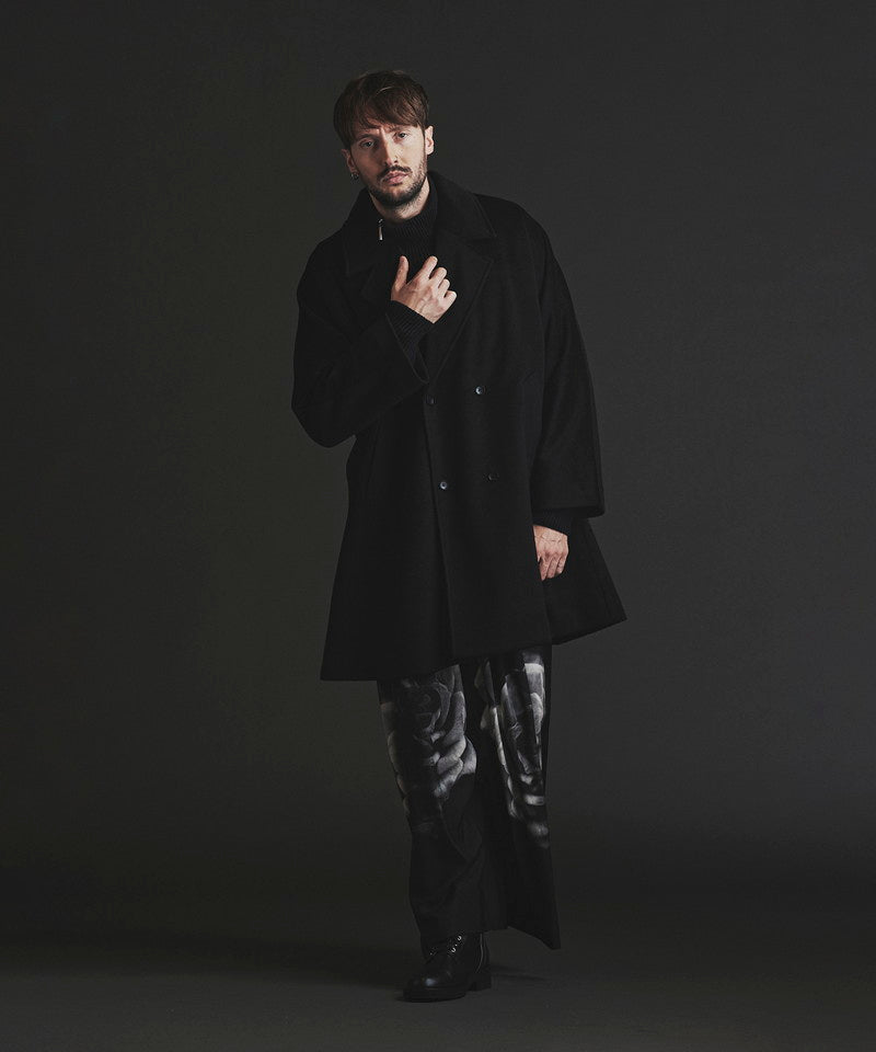 Double-breasted BIG poncho