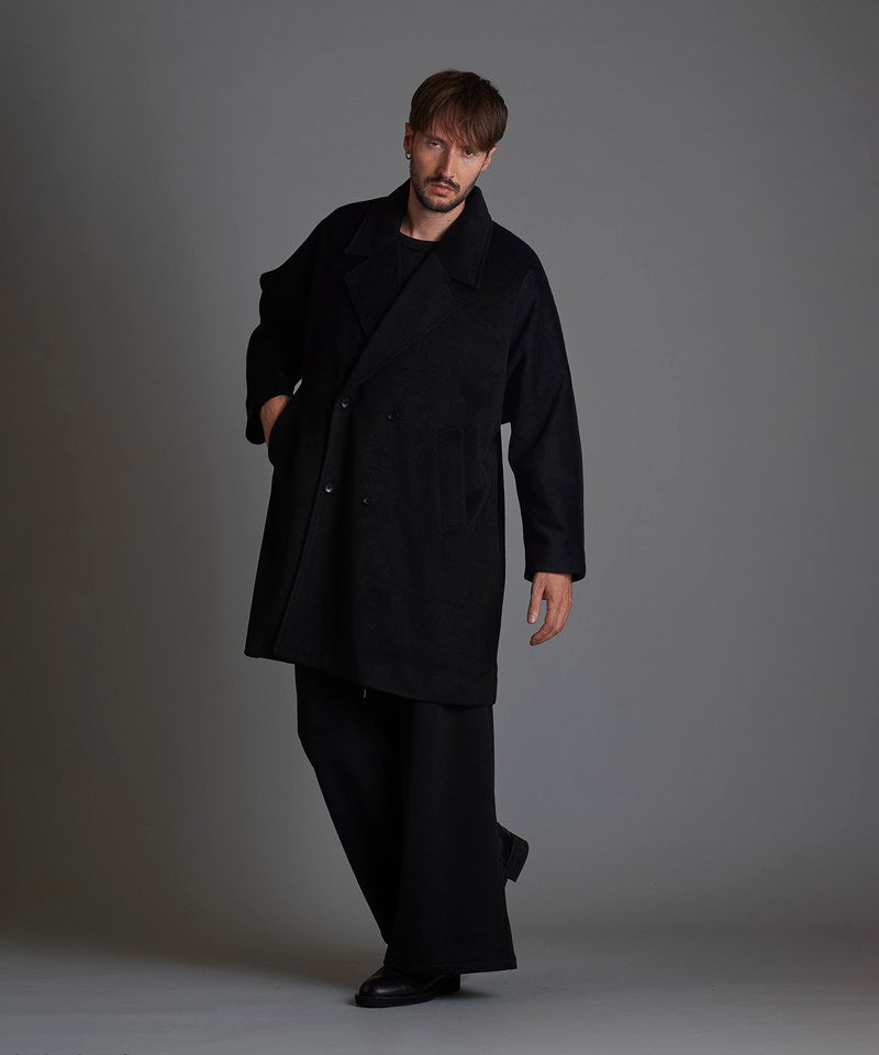 Double-breasted BIG poncho