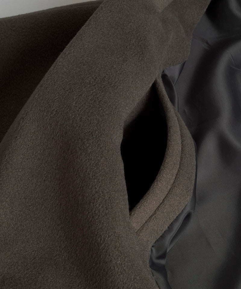 Double-breasted BIG poncho