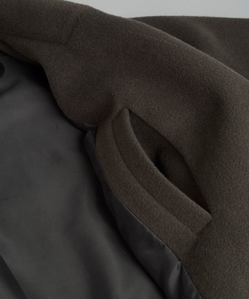 Double-breasted BIG poncho