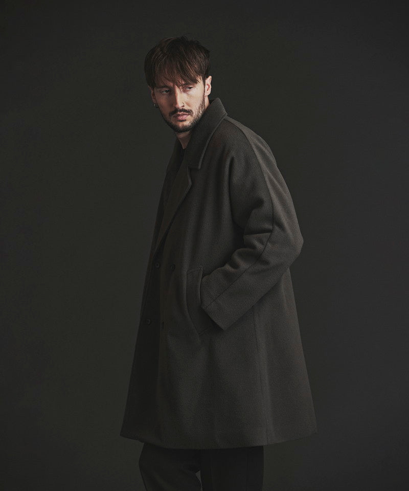 Double-breasted BIG poncho