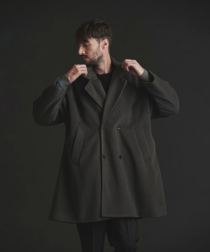 Double-breasted BIG poncho