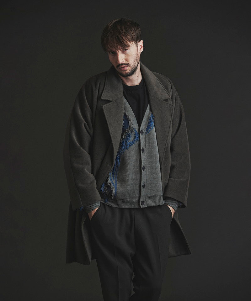 Double-breasted BIG poncho