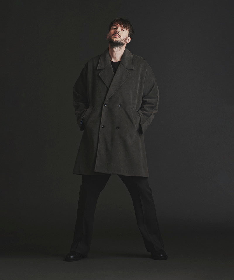 Double-breasted BIG poncho