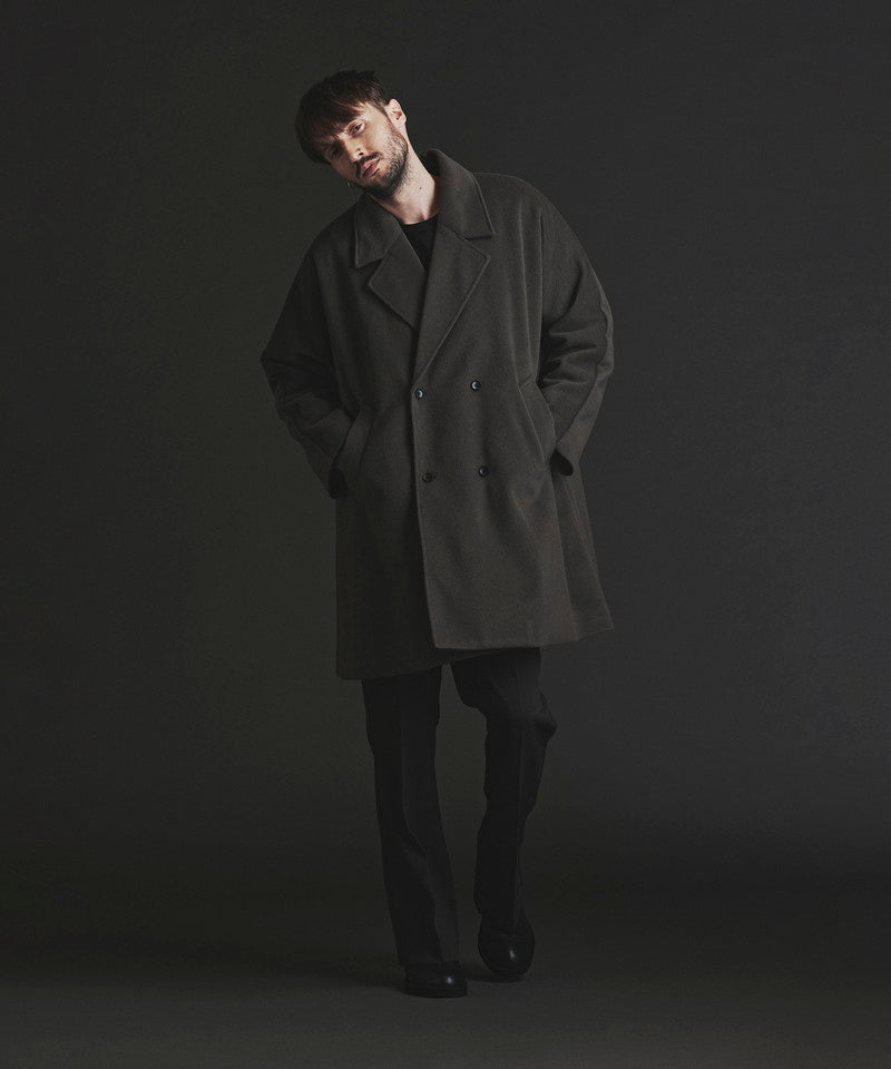 Double-breasted BIG poncho