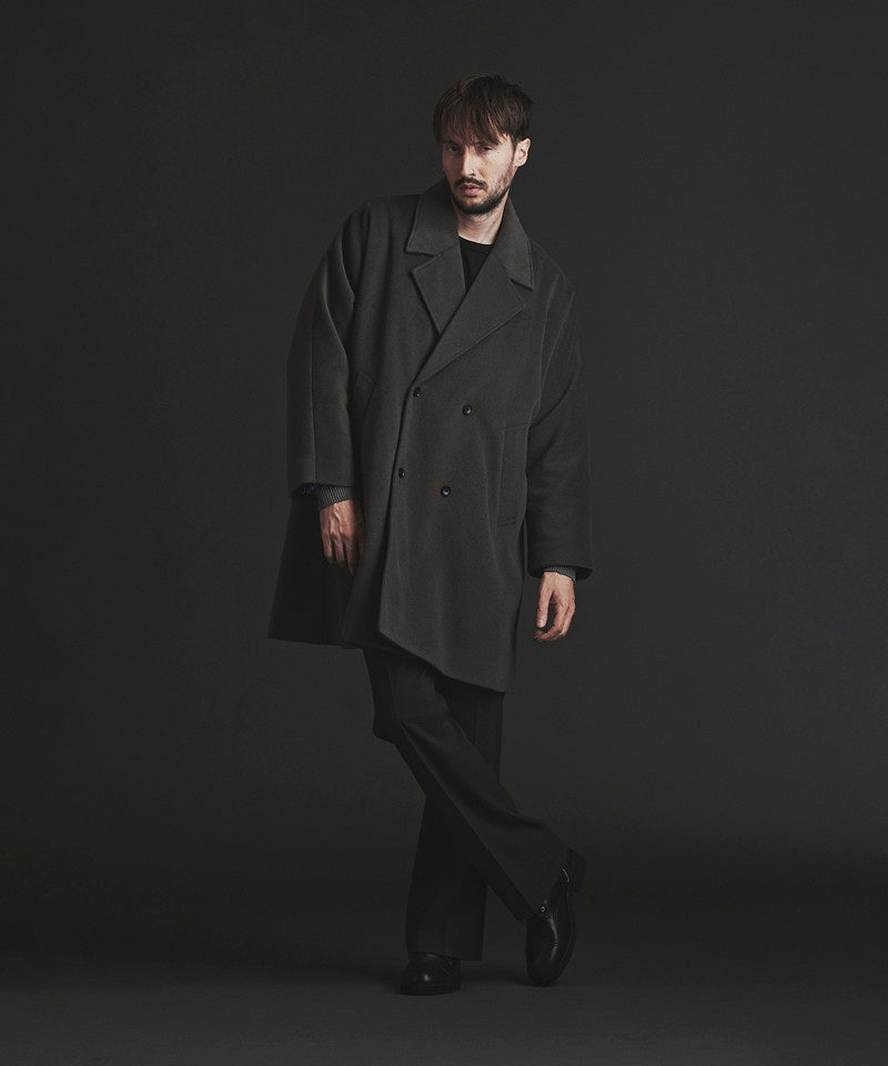 Double-breasted BIG poncho