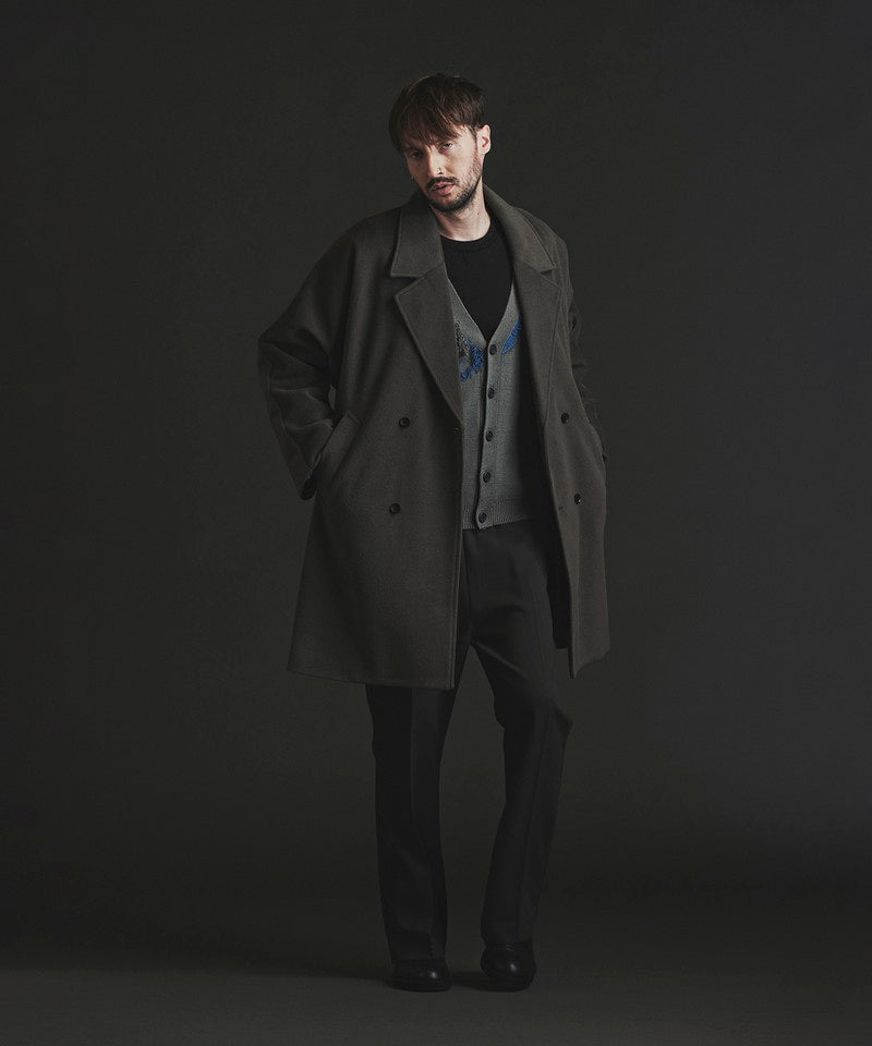 Double-breasted BIG poncho