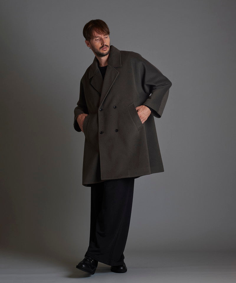 Double-breasted BIG poncho