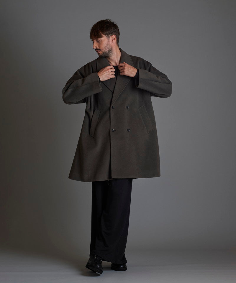 Double-breasted BIG poncho