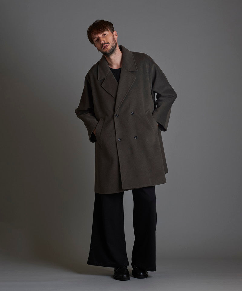 Double-breasted BIG poncho