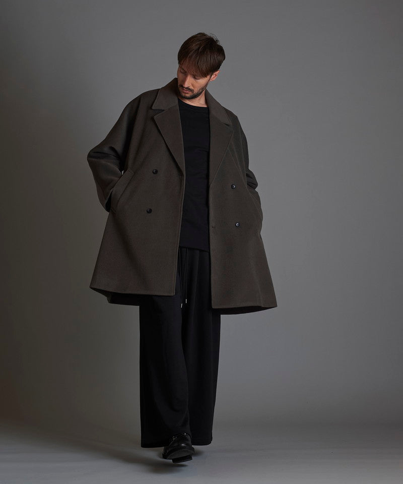 Double-breasted BIG poncho