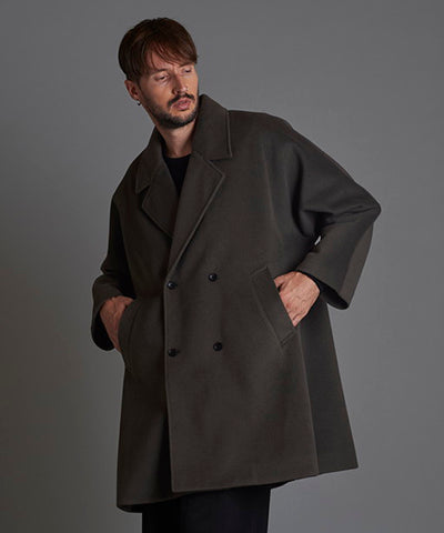 Double-breasted BIG poncho